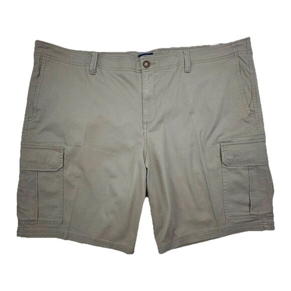 George Cargo Shorts At The Knee Men’s Size 48 Khaki Tan NEW - Picture 1 of 8